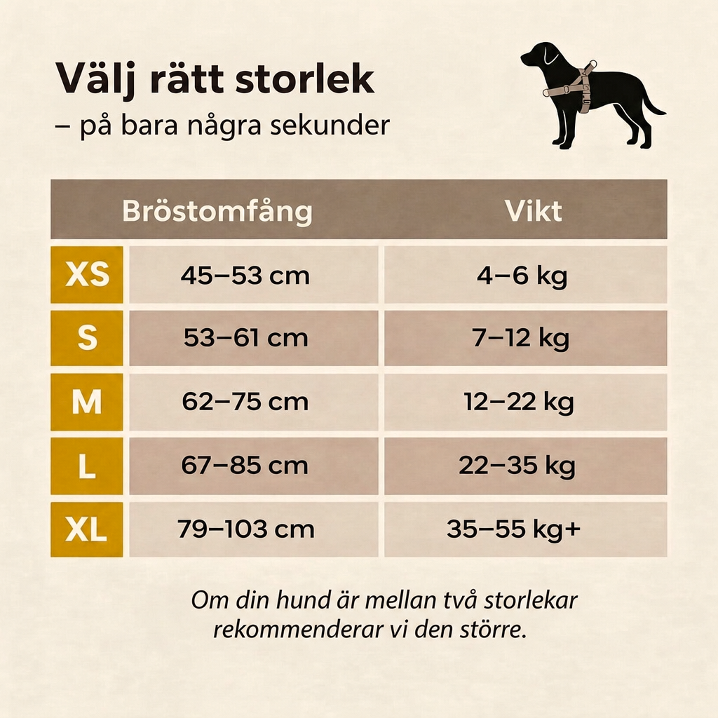 Antidragsele för hund